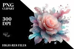 Abstract Glossy Camellia, Transparent PNG Product Image 3