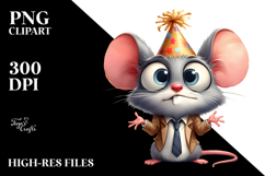 Ridiculously Cute Mouse with Party Hat, Trending on Product Image 2