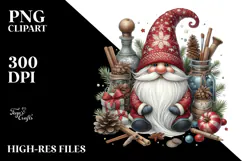 Detailed Christmas Gnome PNG Product Image 2
