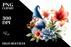 Gnome with Hawaiian Flowers | Sublimation | Clipart Product Image 3