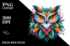 Abstract Vibrant Plant Leaves PNG Product Image 1