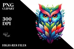 Abstract Vibrant Plant Leaves PNG Product Image 1