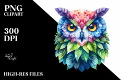 Abstract Vibrant Plant Leaves PNG Product Image 3