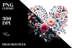 Floral Heart PNG Product Image 2
