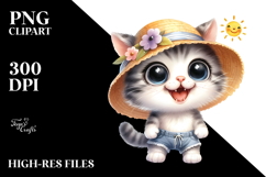 Expressive Cat Clipart Product Image 2