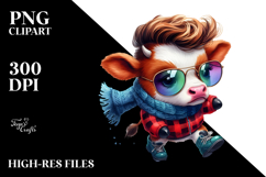 Funny Dancing Cow PNG Product Image 2