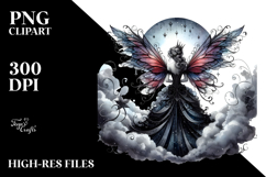 Gothic Fairy on Cloud PNG Product Image 2