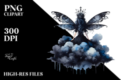 Gothic Fairy on Cloud PNG Product Image 2