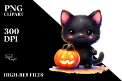 Cute Baby Black Cat for Halloween, 20 oz Tumbler Product Image 2