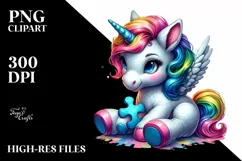 Mysterious Baby Unicorn PNG Product Image 3