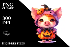 Simple Halloween Pig Drawing, 20 oz Tumbler Product Image 2