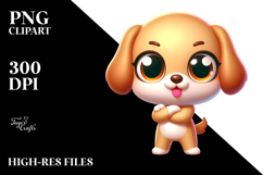 Colorful Funny Labrador Retriever Cartoon PNG Product Image 2