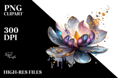 Abstract Glossy Magnolia | Clipart Product Image 2
