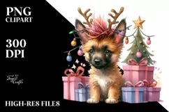 Malinois with Crazy Haircut, High-Resolution PNG Product Image 1