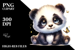 Cute Baby Panda with High Details PNG Product Image 2