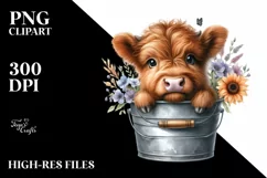 Cute Baby Monkey with Flowers, Transparent PNG Product Image 3
