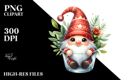 Cute Smiling Gnome Watercolor Product Image 2