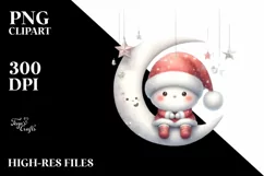 Cute Baby Santa, Transparent PNG Product Image 1
