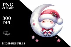 Cute Baby Santa, Transparent PNG Product Image 1