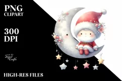Cute Baby Santa, Transparent PNG Product Image 3