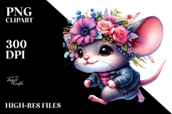 Watercolor Running Mouse, Transparent PNG Product Image 2