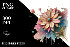 Small Stained Gerbera PNG Product Image 2
