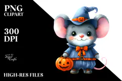 Vibrant Halloween Baby Mouse, Transparent PNG Product Image 2