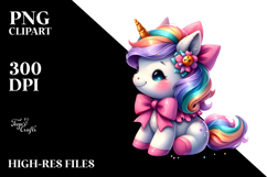 Vibrant Halloween Baby Unicorn, Transparent PNG Product Image 2