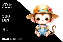 Colorful Baby Monkey Summer Dressed Product Image 1
