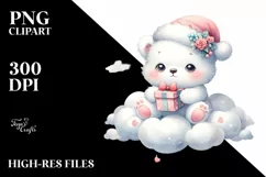 Cute Baby Polar Bear, Transparent PNG Product Image 3
