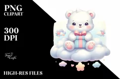 Cute Baby Polar Bear, Transparent PNG Product Image 3