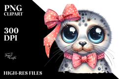 Expressive Seal Watercolor Element Product Image 2