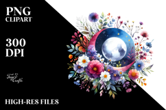 Whimsical Moon Clipart Product Image 2