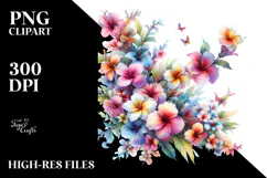 Colorful Hawaiian Flowers Abstract Product Image 2