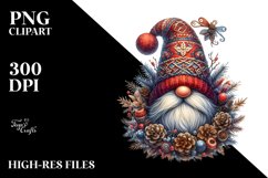 Vibrant Winter Gnome PNG Product Image 3