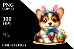 Expressive Baby Pembroke Welsh Corgi PNG Product Image 2