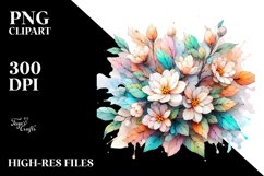 Pastel Wooden Jasmine Clipart Product Image 1