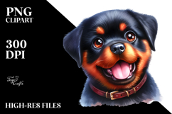 Cute Rottweiler, PNG Product Image 2