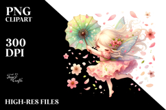 Cute Fairy Tumbling Clipart Product Image 2