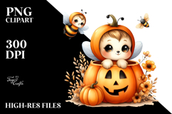 Fun Baby Bee Halloween PNG Product Image 2