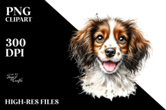 Happy Brittany Baby, Watercolor PNG Product Image 2