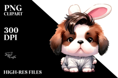 Cute Saint Bernard with Big Head PNG Product Image 2
