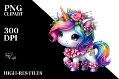 Cute Baby Unicorn by PNG Product Image 2
