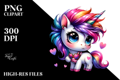 Cute Unicorn Drawing, Transparent PNG Product Image 2