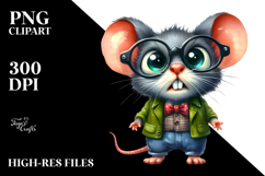 Expressive Mouse with es | Clipart Product Image 2