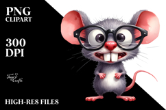 Expressive Mouse with es | Clipart Product Image 2