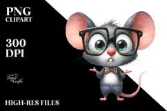Expressive Mouse with es | Clipart Product Image 2