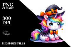 Cute Baby Unicorn | Halloween | Clipart Product Image 2