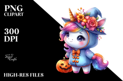 Vibrant Baby Unicorn Halloween Costume | Clipart Product Image 2