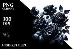Glossy Petal Flower Abstract PNG Product Image 2